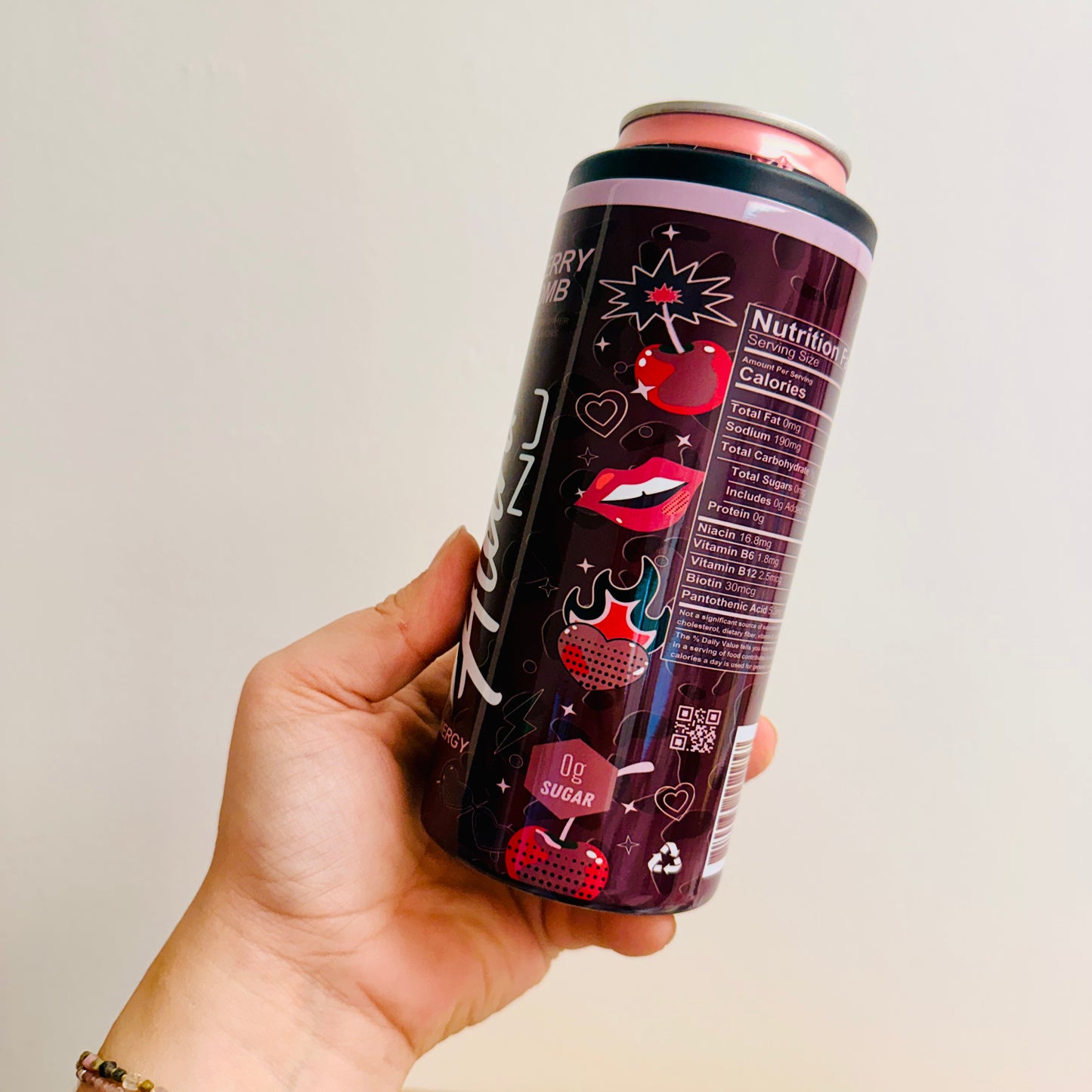 Slim Can Cooler, Cherry Bomb Energy Drink