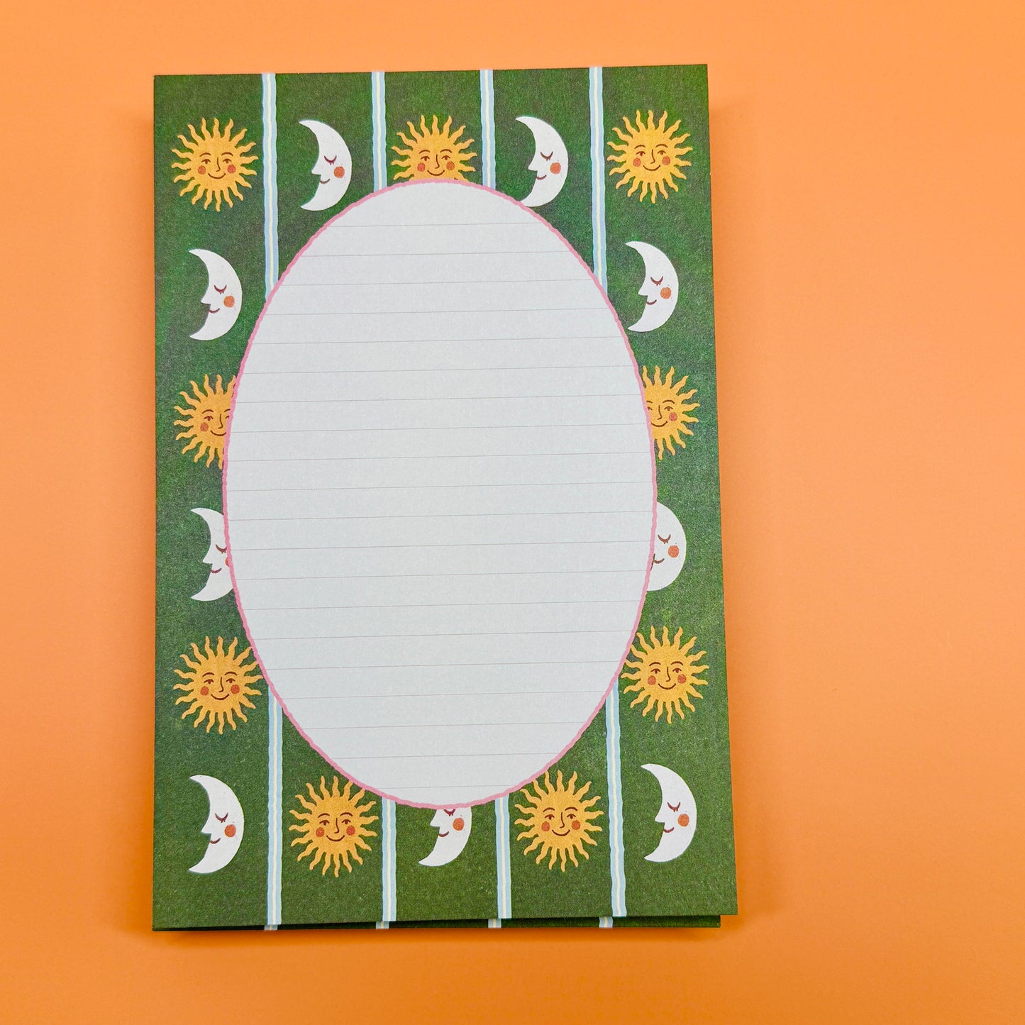 4x6 Notepad, Sun & Moon Pattern