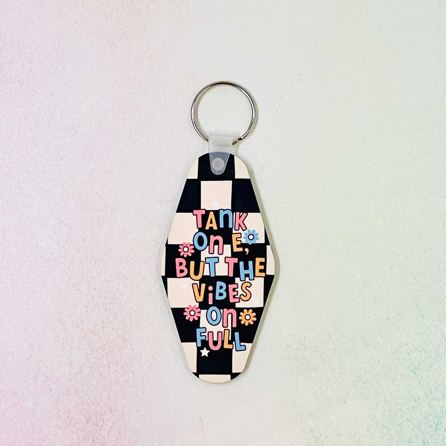 Motel Style Keychain, Tank On E, But The Vibes On Full