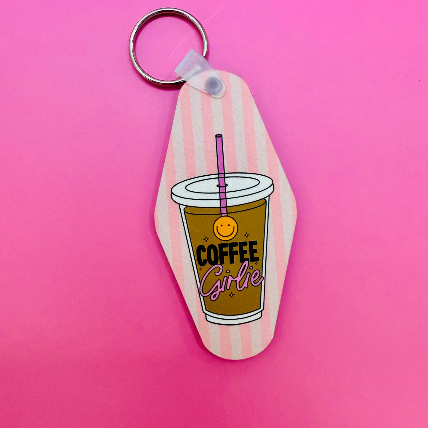 Motel Style Keychain, Coffee Girlie