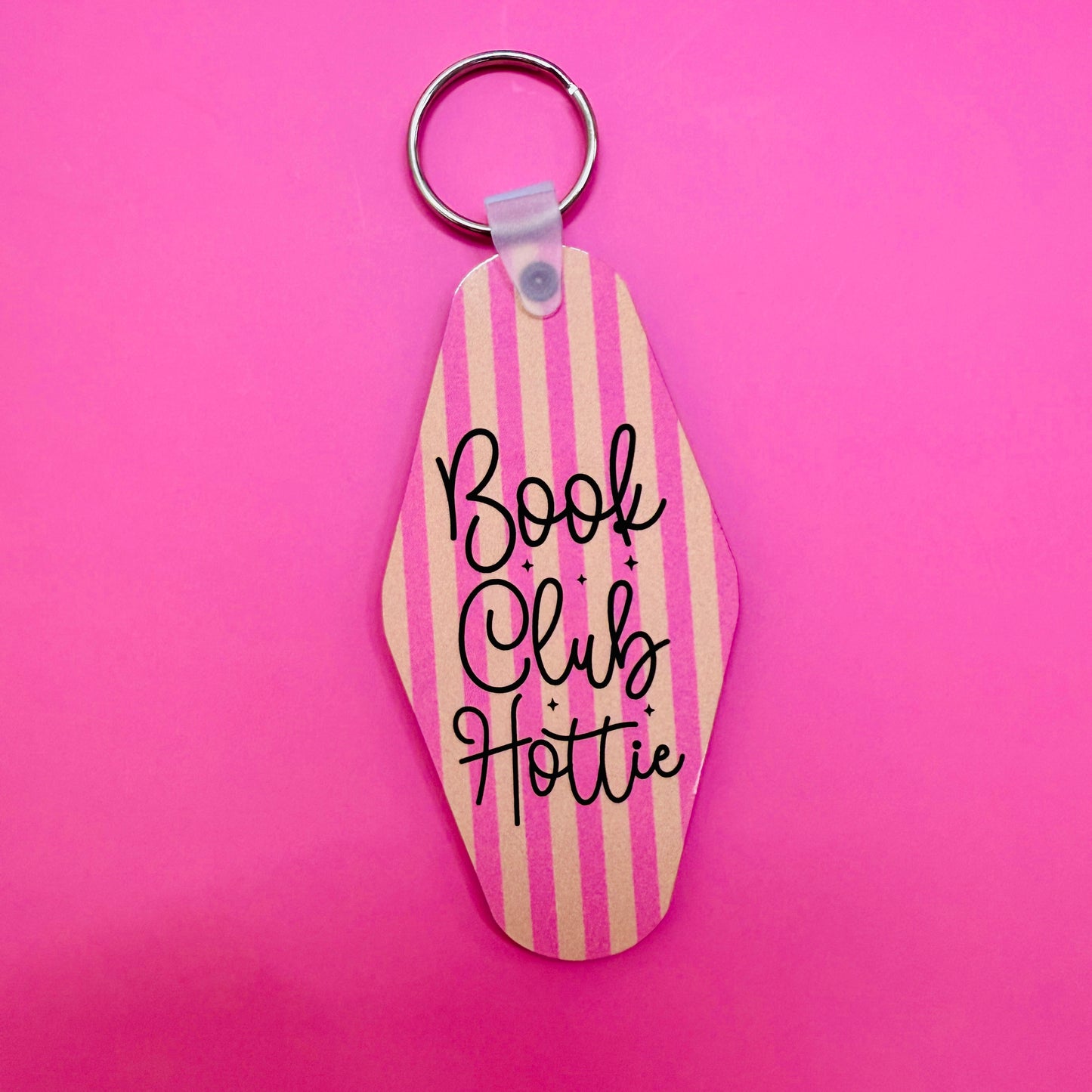 Motel Style Keychain, Book Club Hottie