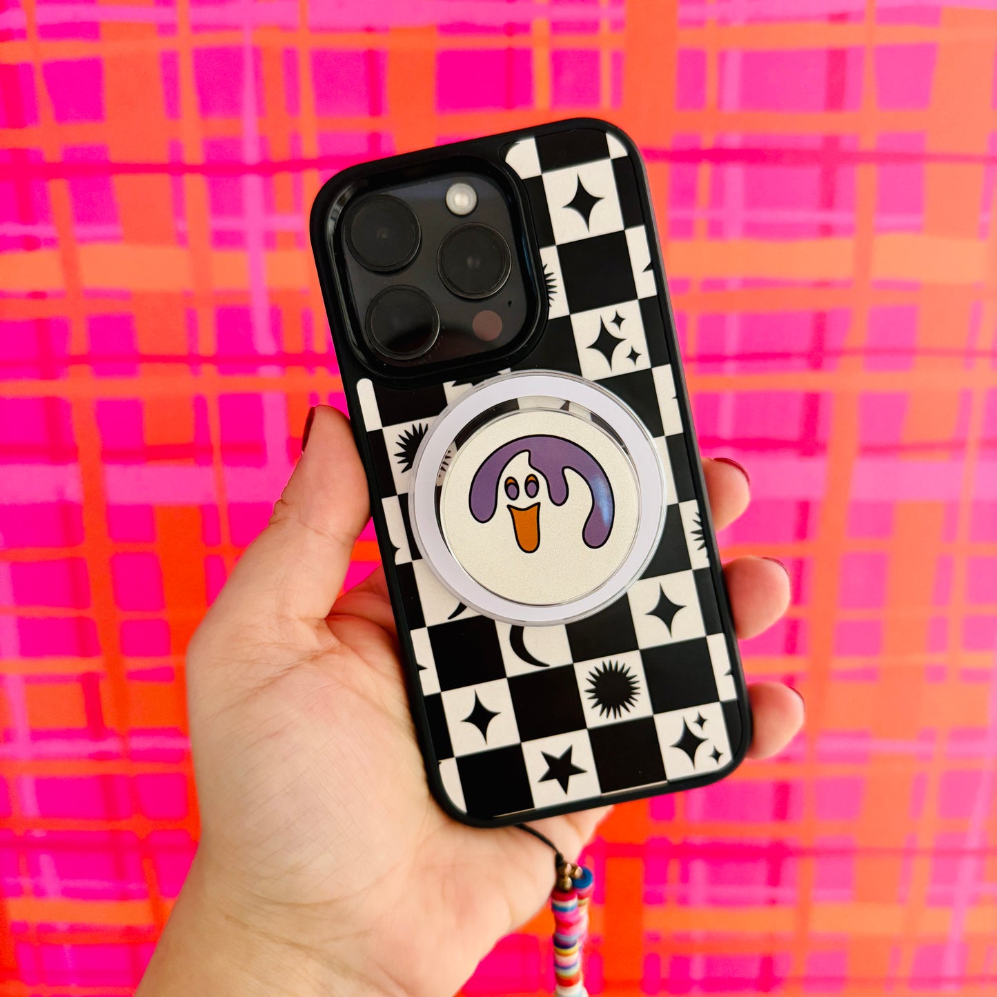 Magsafe Phone Grip, Halloween Cookie Ghost