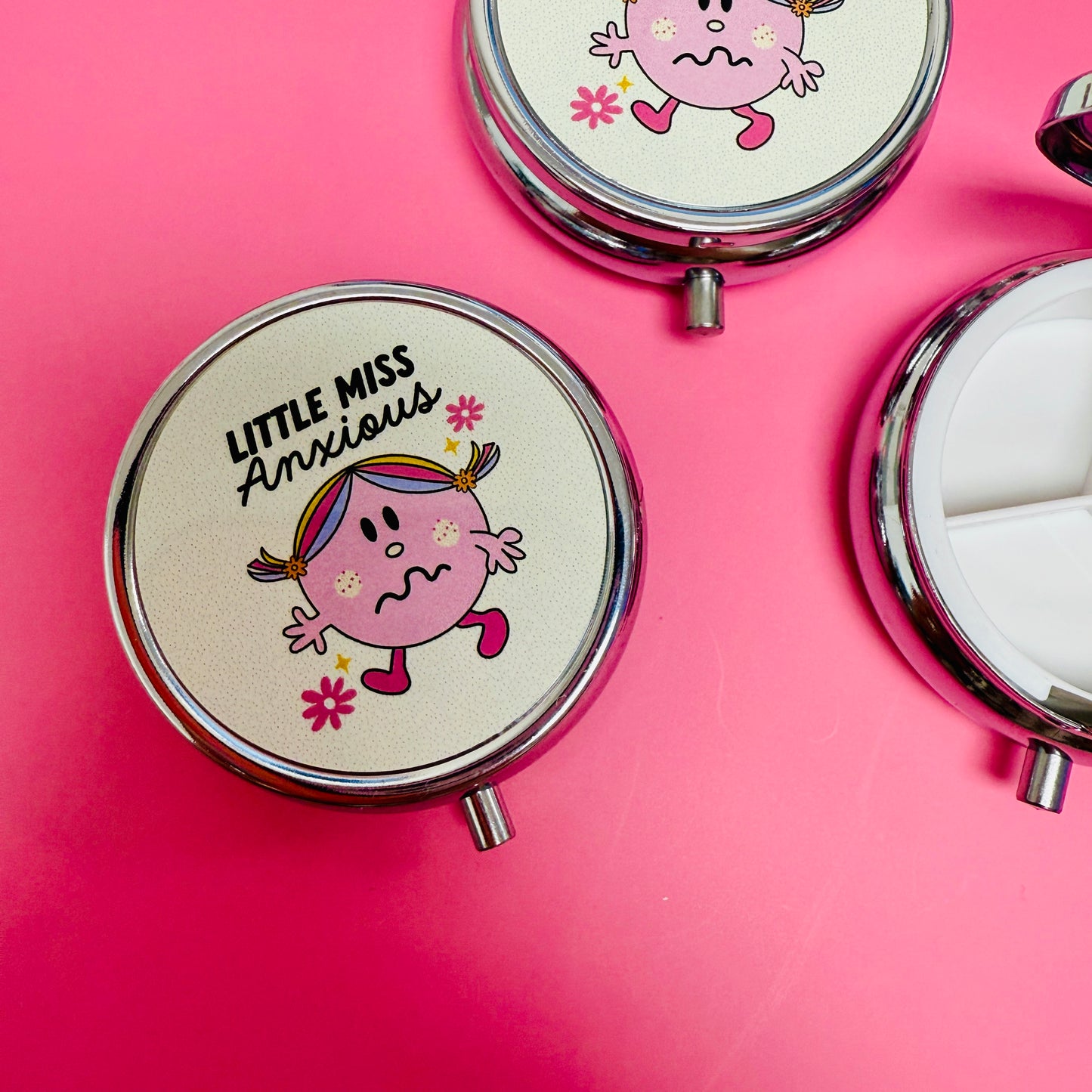 Purse Pill Box, Little Miss Anxious