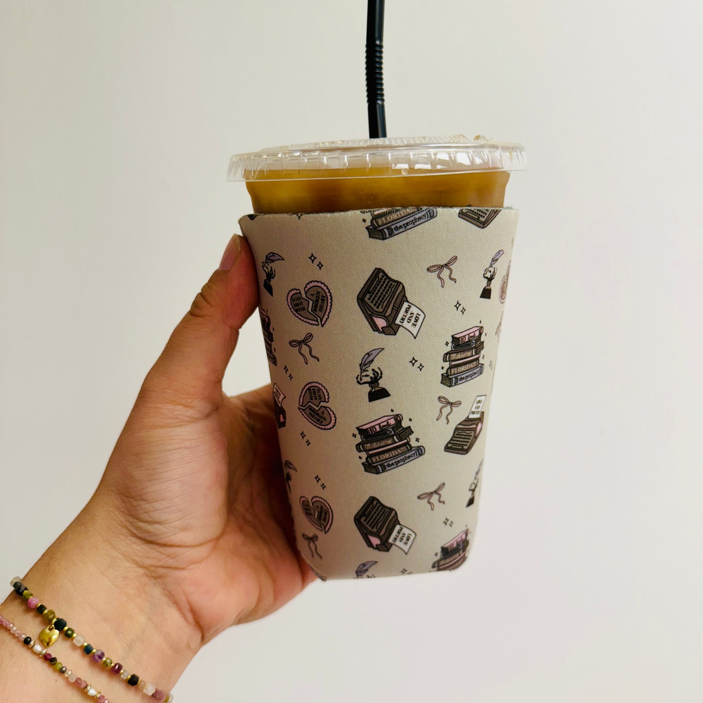 Iced Coffee Sleeve, Poets Inspired Icons