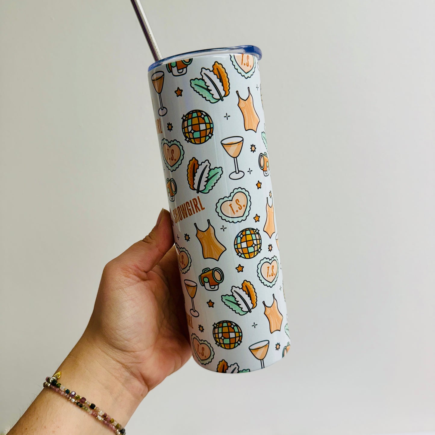 20 oz Skinny Tumbler, 12th Album Icons