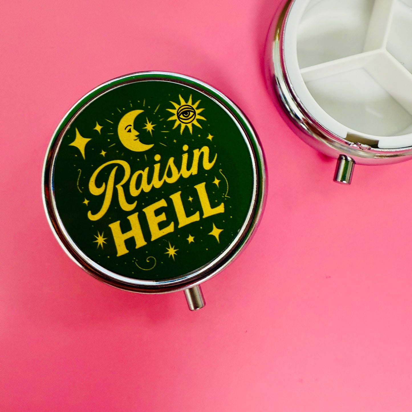 Purse Pill Box, Raisin' Hell