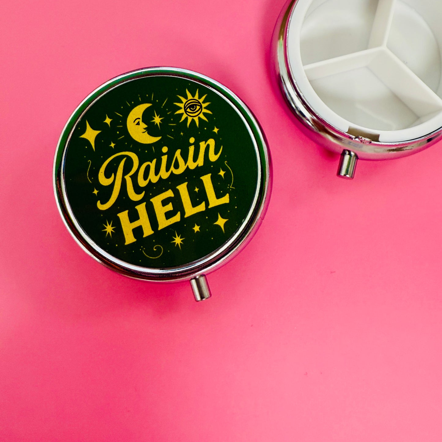 Purse Pill Box, Raisin' Hell