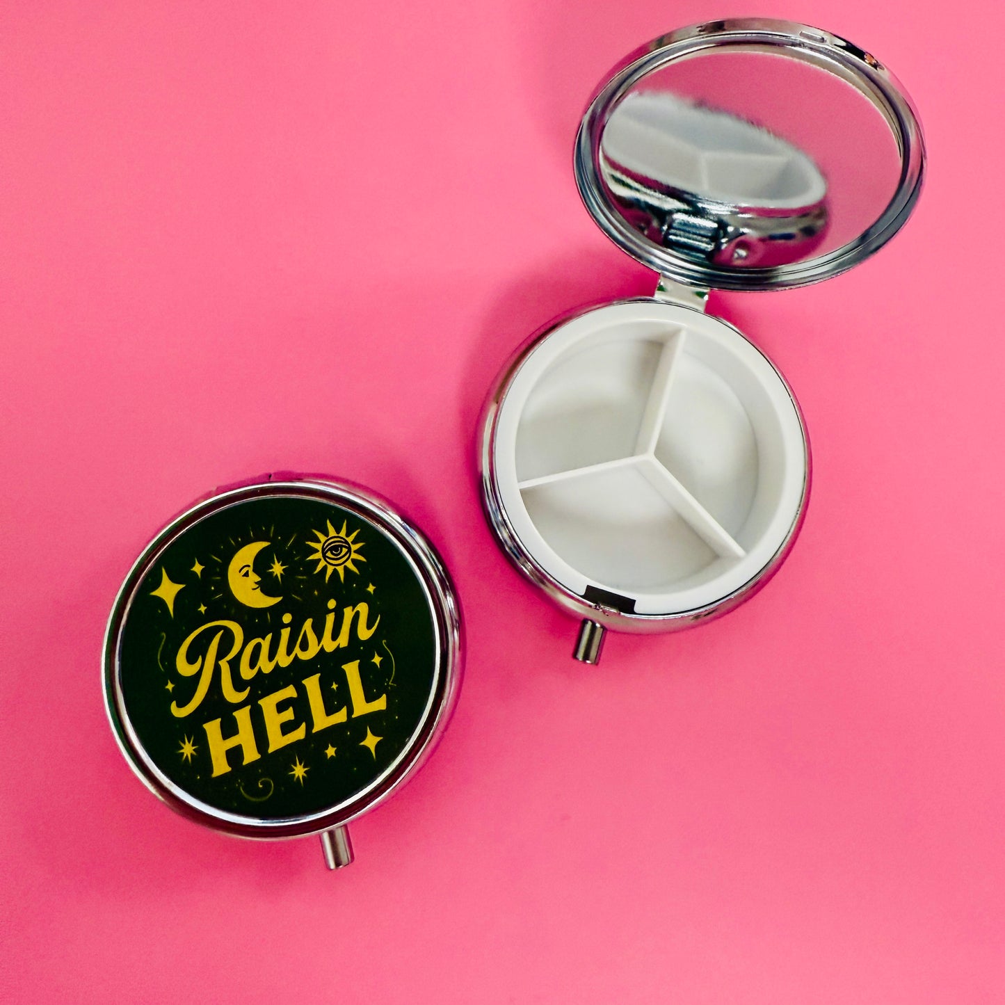 Purse Pill Box, Raisin' Hell