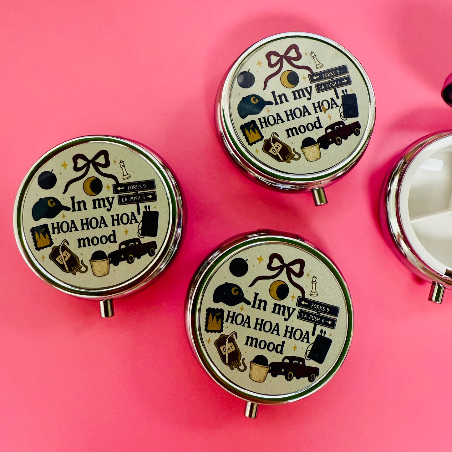 Purse Pill Box, In My HOA HOA HOA Mood