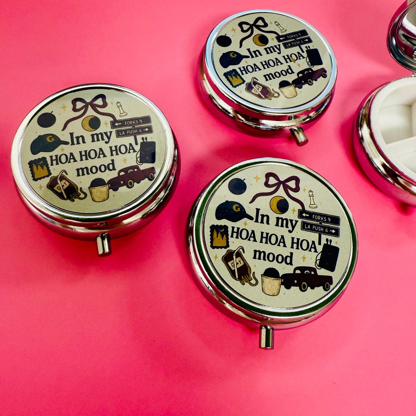 Purse Pill Box, In My HOA HOA HOA Mood