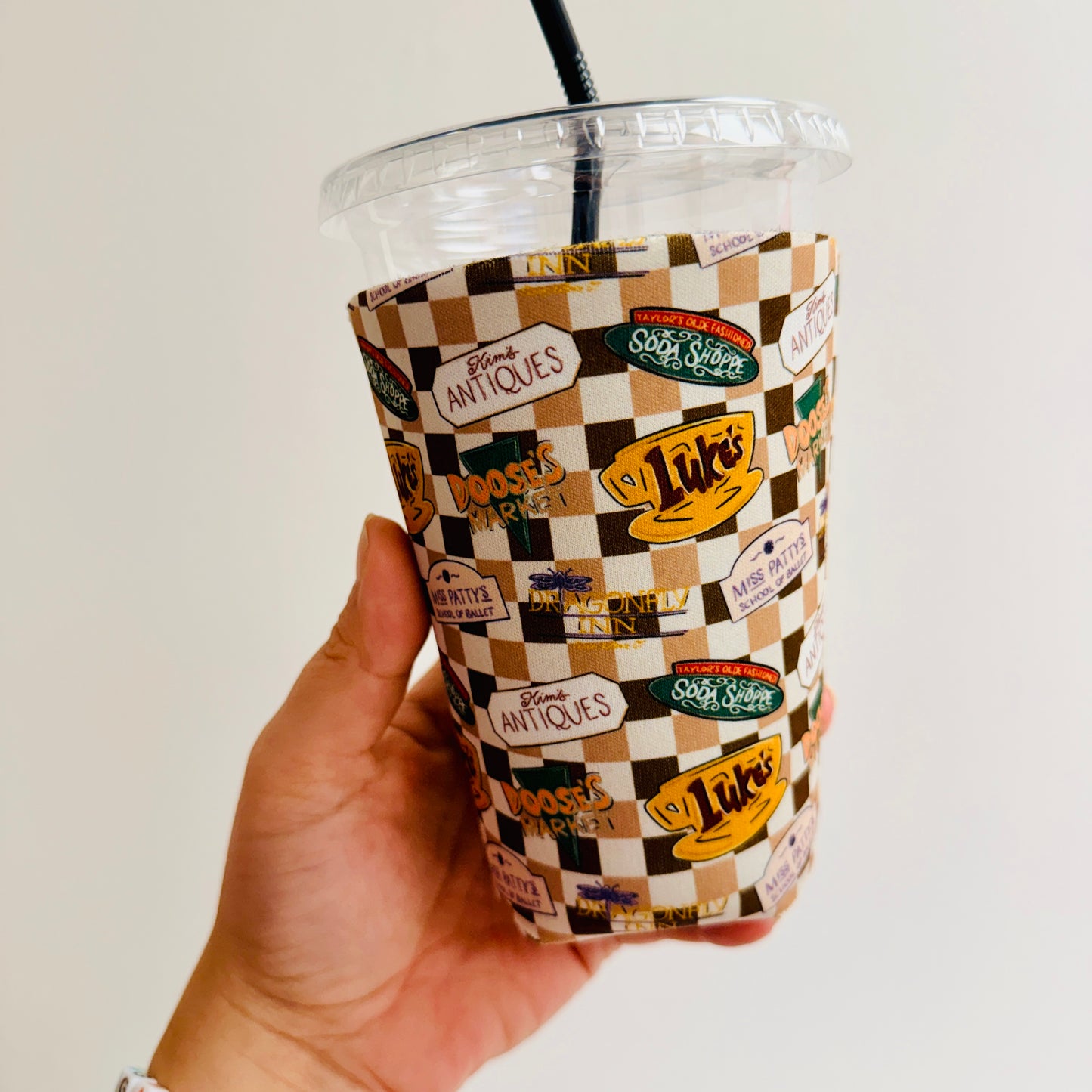 Iced Coffee Sleeve, Stars Hollow Signs