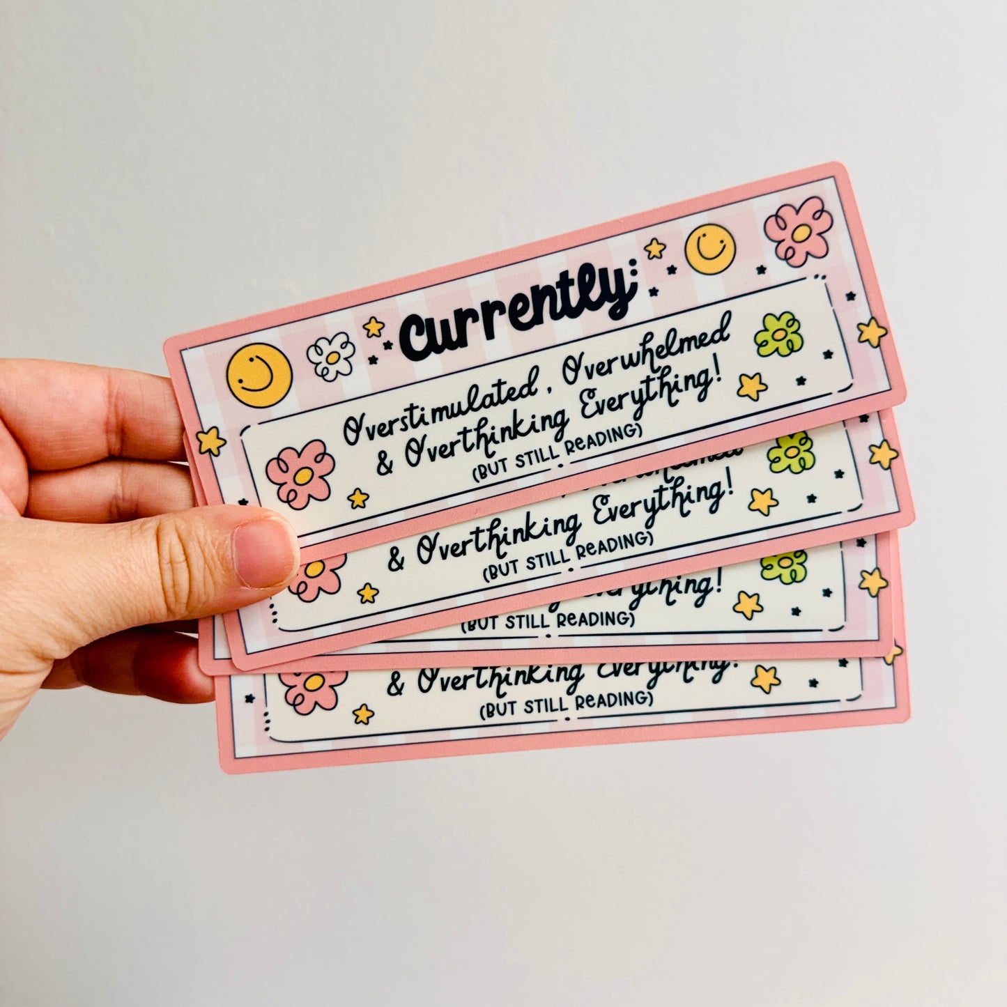 Bookmark Currently: Overstimulated But Still Reading