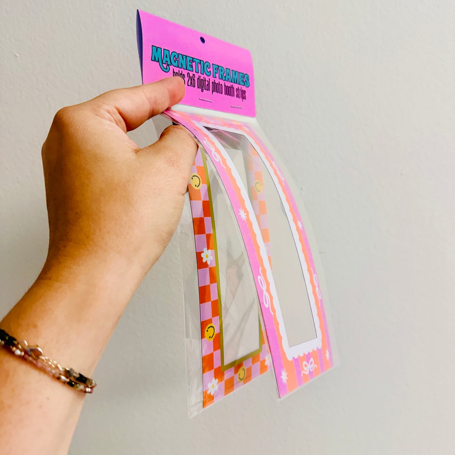 Magnetic Frame Pack, Pink and Orange Digital Photo Booth