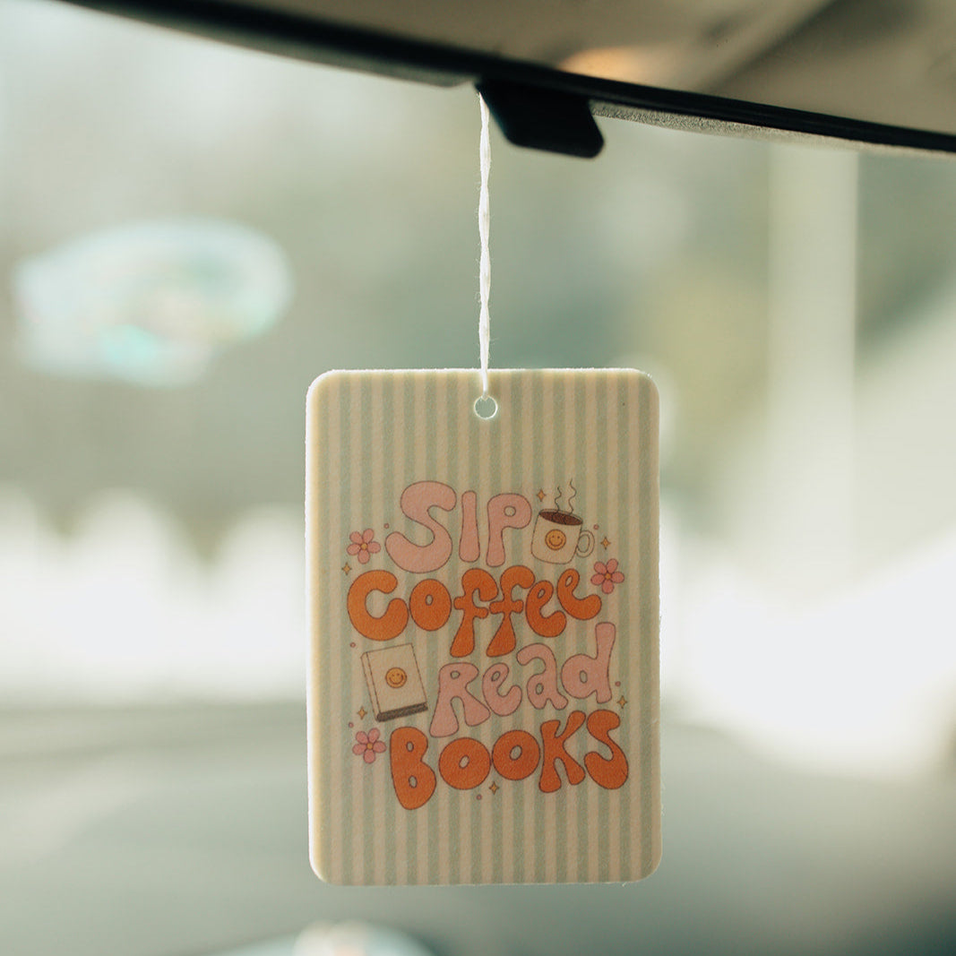 Car Air Freshener, Sip Coffee, Read Books