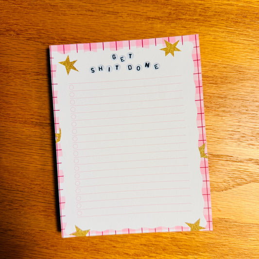 4.25x5.5 Notepad, Get Sh*t Done