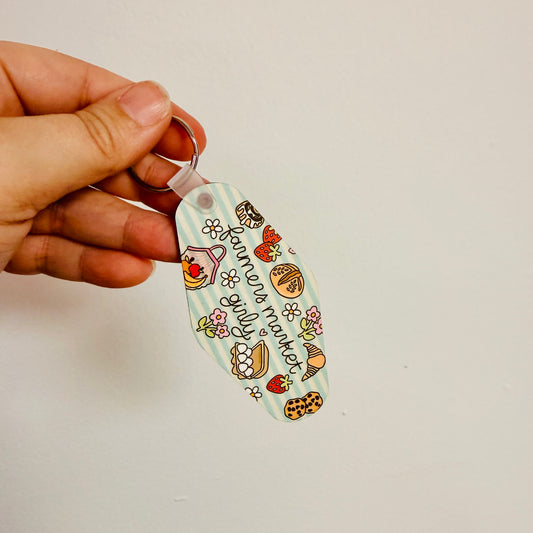 Motel Style Keychain, Farmers Market Girly