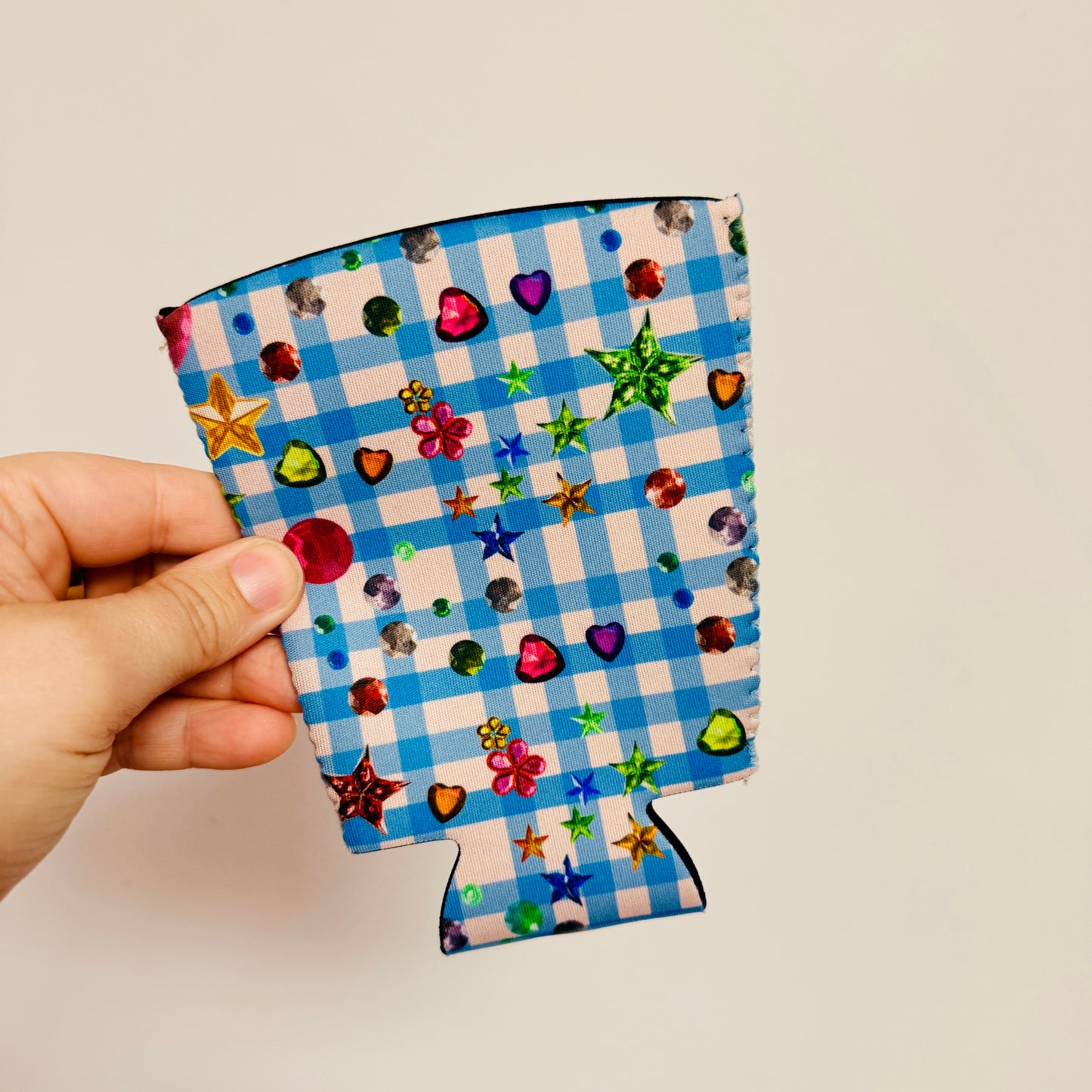 Iced Coffee Sleeve, Whimsy Pattern