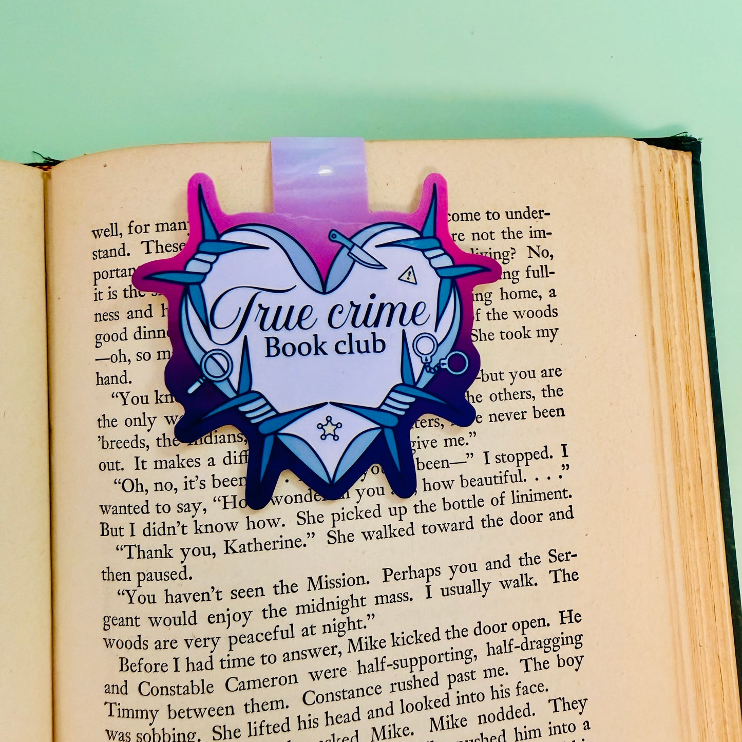 Magnetic Bookmark, True Crime Book Club