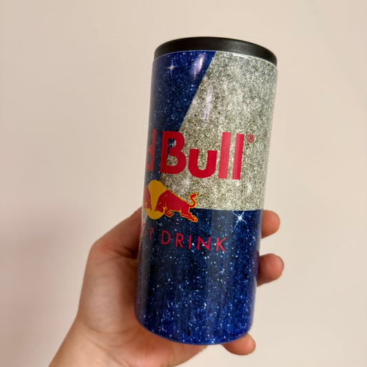 Slim Can Cooler, Glitter Bull Energy