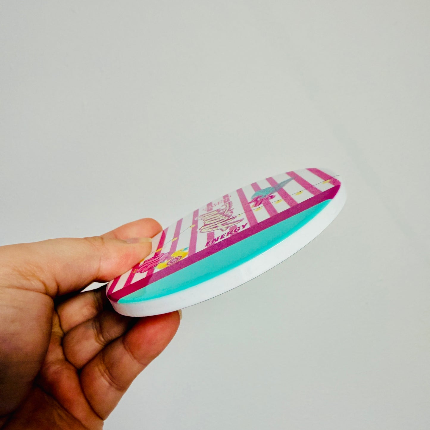 Ceramic Drink Coaster, Cotton Candy Energy Drink