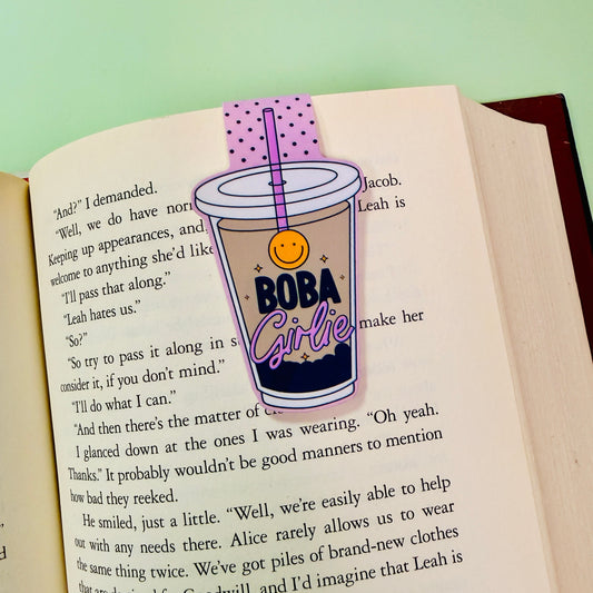 Magnetic Bookmark, Boba Girlie