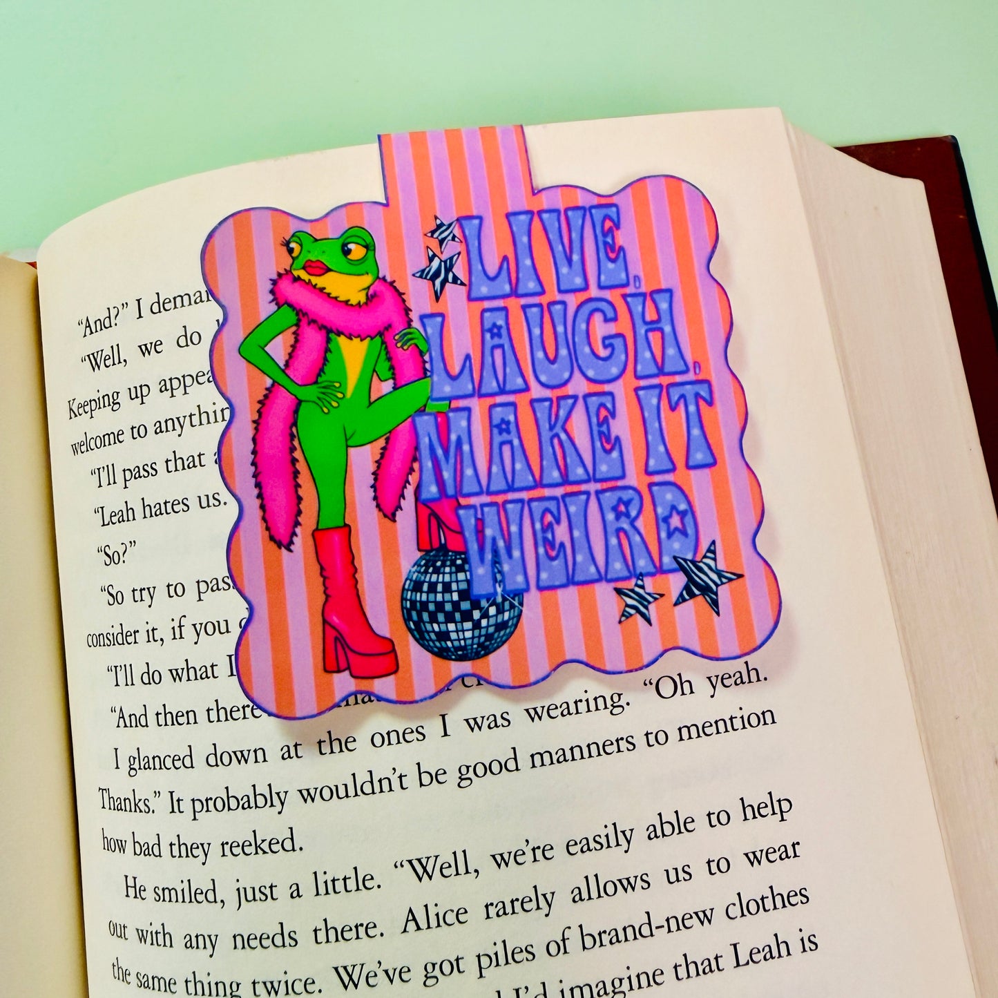 Magnetic Bookmark, Live Laugh Make It Weird
