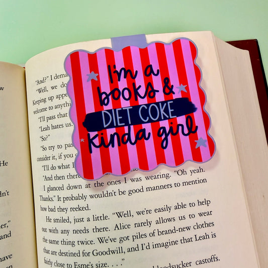Magnetic Bookmark, I'm A Books & Diet Coke Kinda Girl