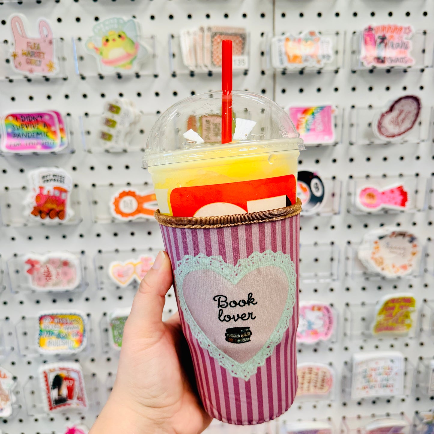 Large Drink Sleeve, Book Lover