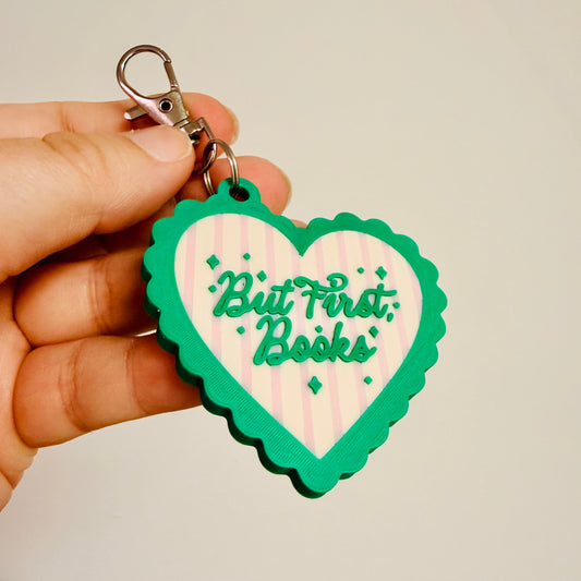 3D Keychain, But First Books