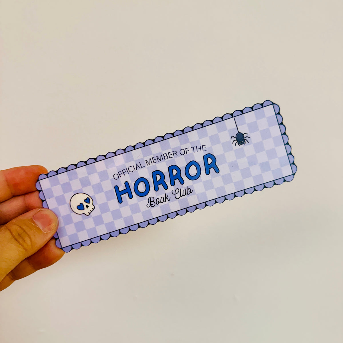 Bookmark Horror Book Club Scalloped