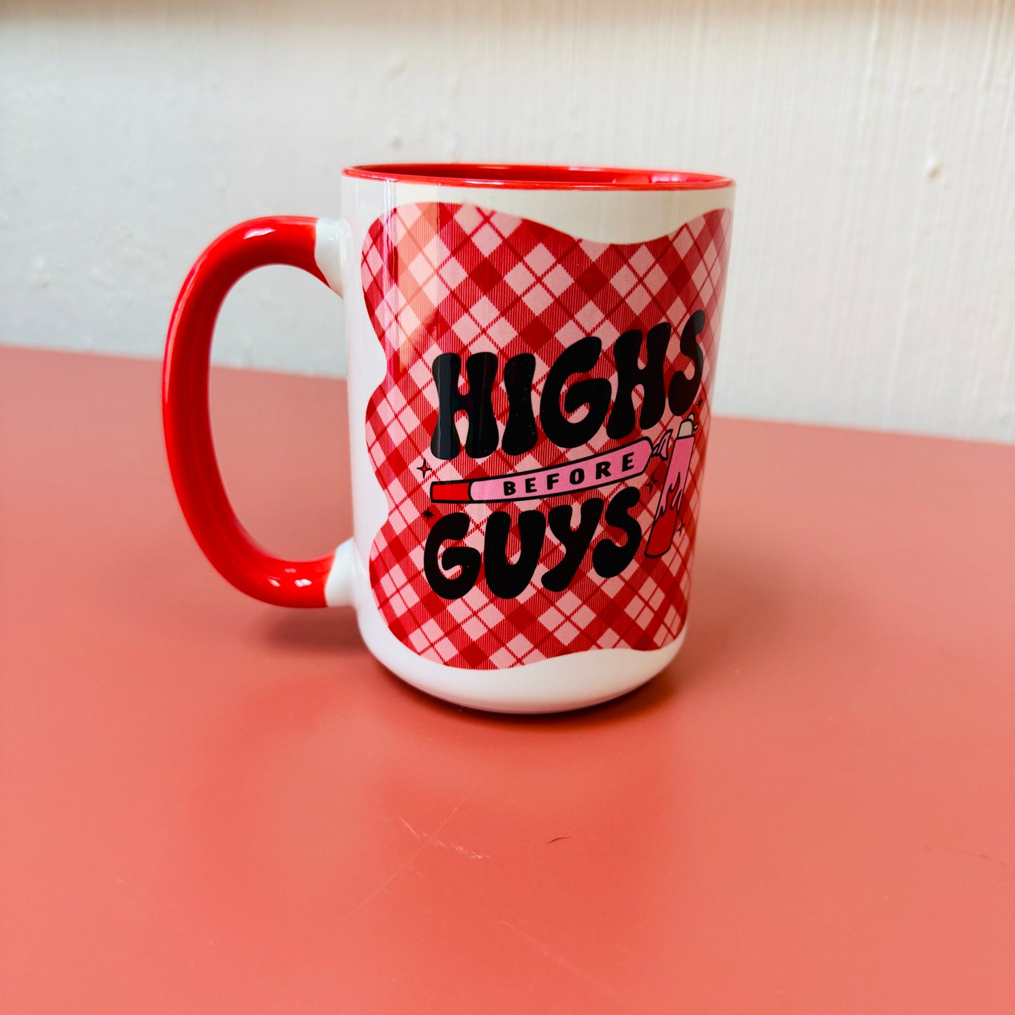 15 oz Mug, Highs Before Guys With Red Handle
