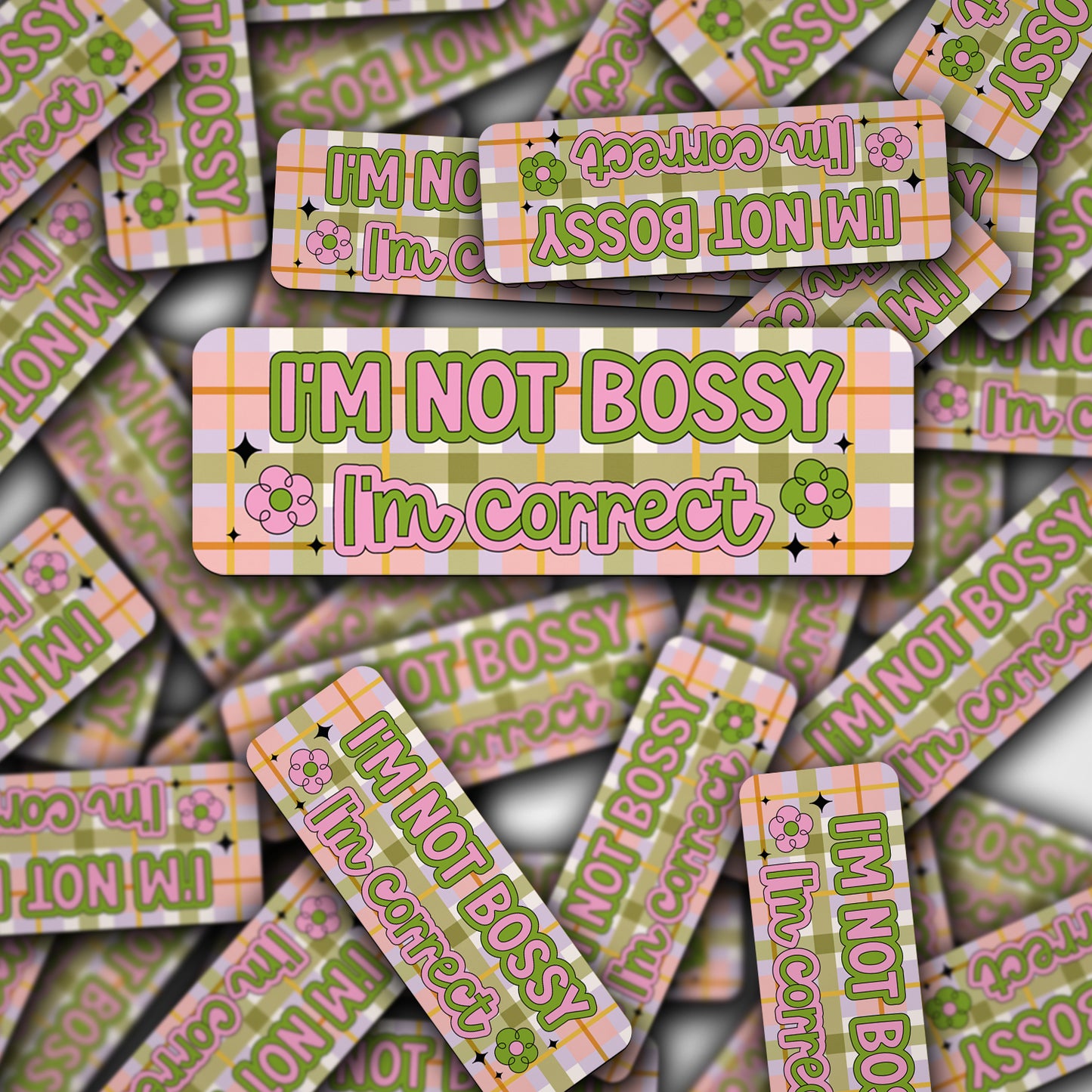 Vinyl Decal I'm Not Bossy I'm Correct