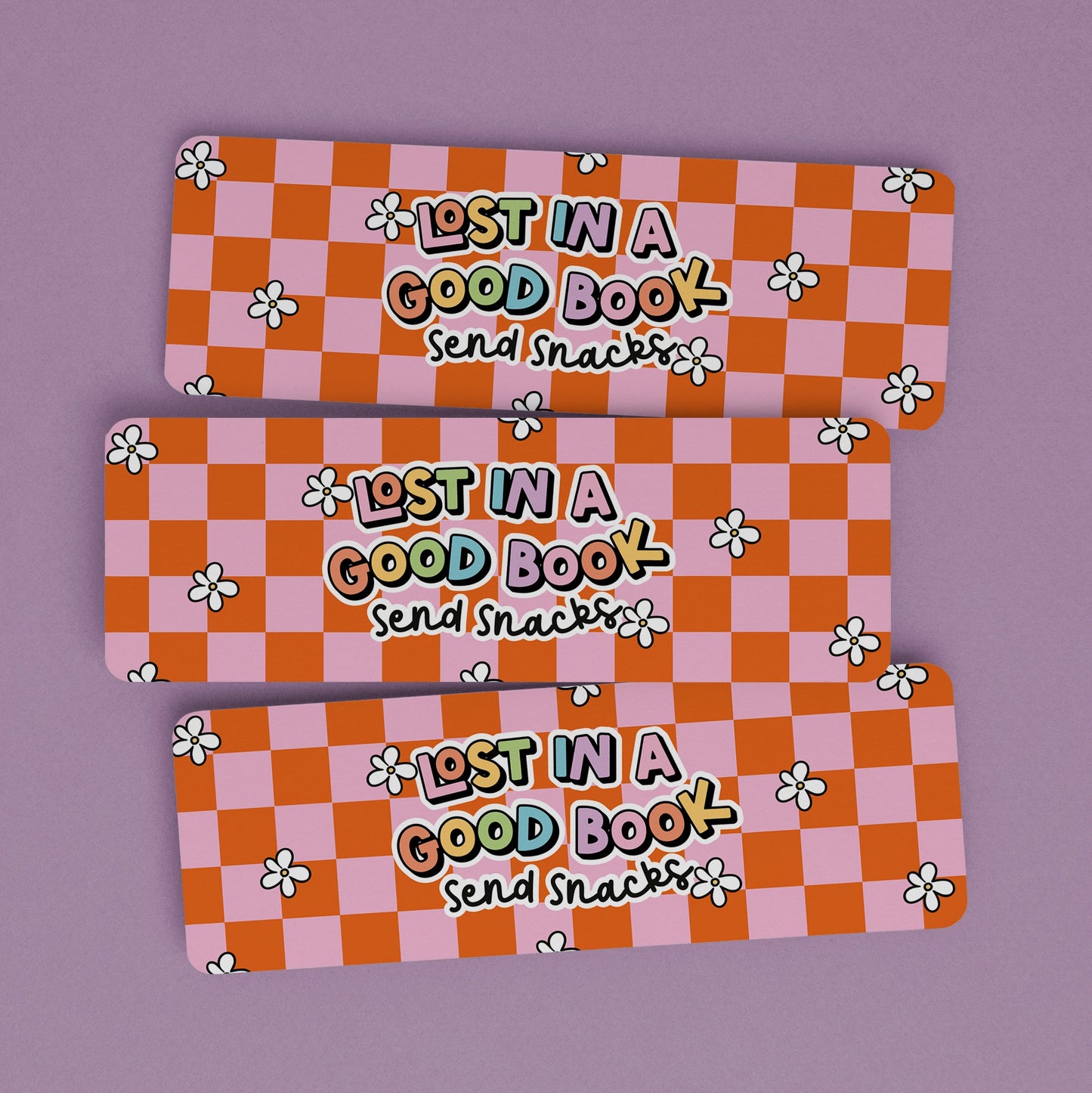 Bookmark Lost In a Good Book, Send Snacks