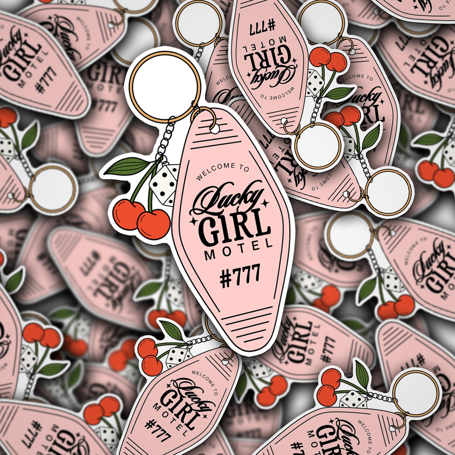 Vinyl Decal Lucky Girl Motel