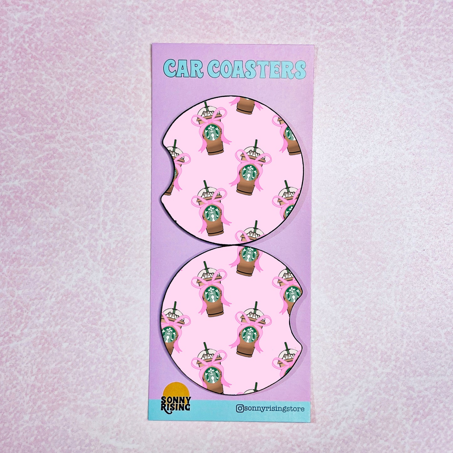 2 Car Coasters, Frap Pattern