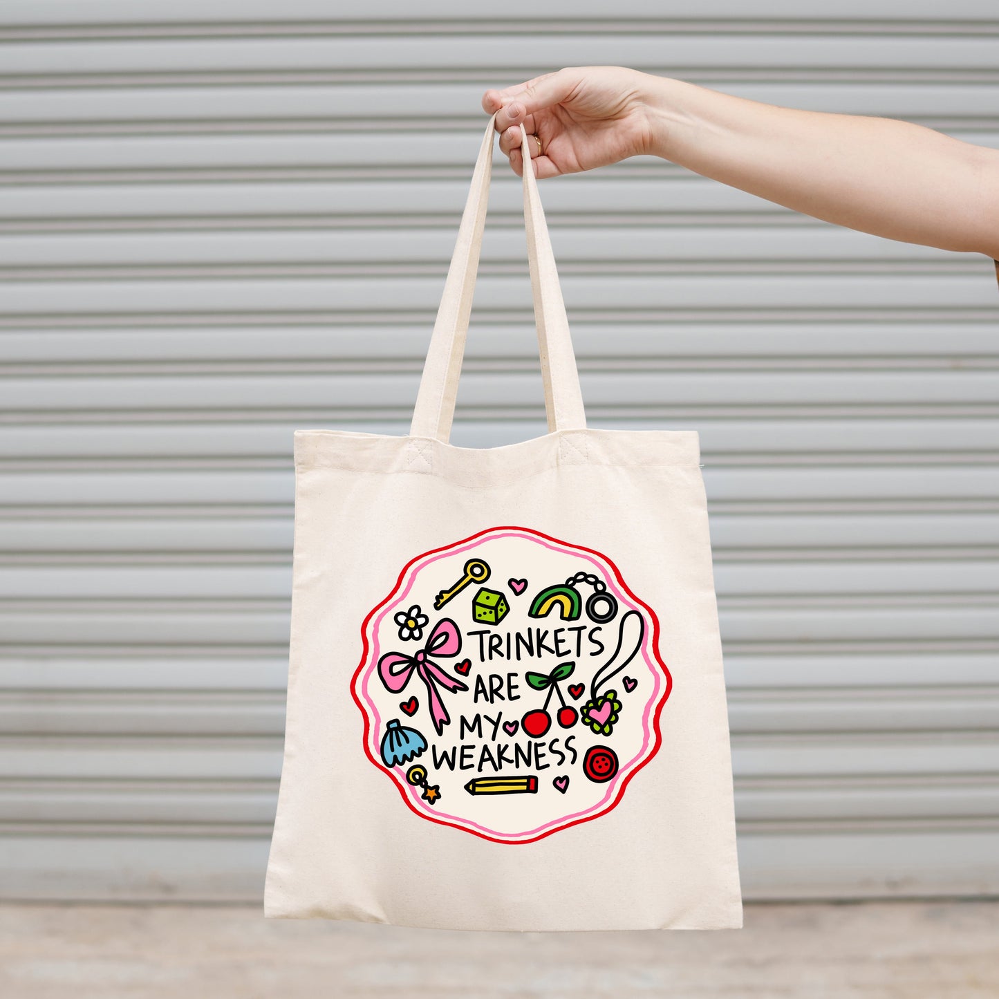 Canvas Tote Bag, Trinkets Are My Weakness