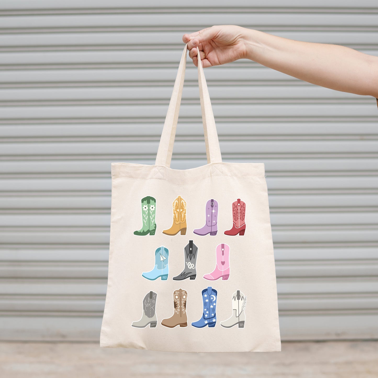 Canvas Tote Bag, Eras Tour Boots