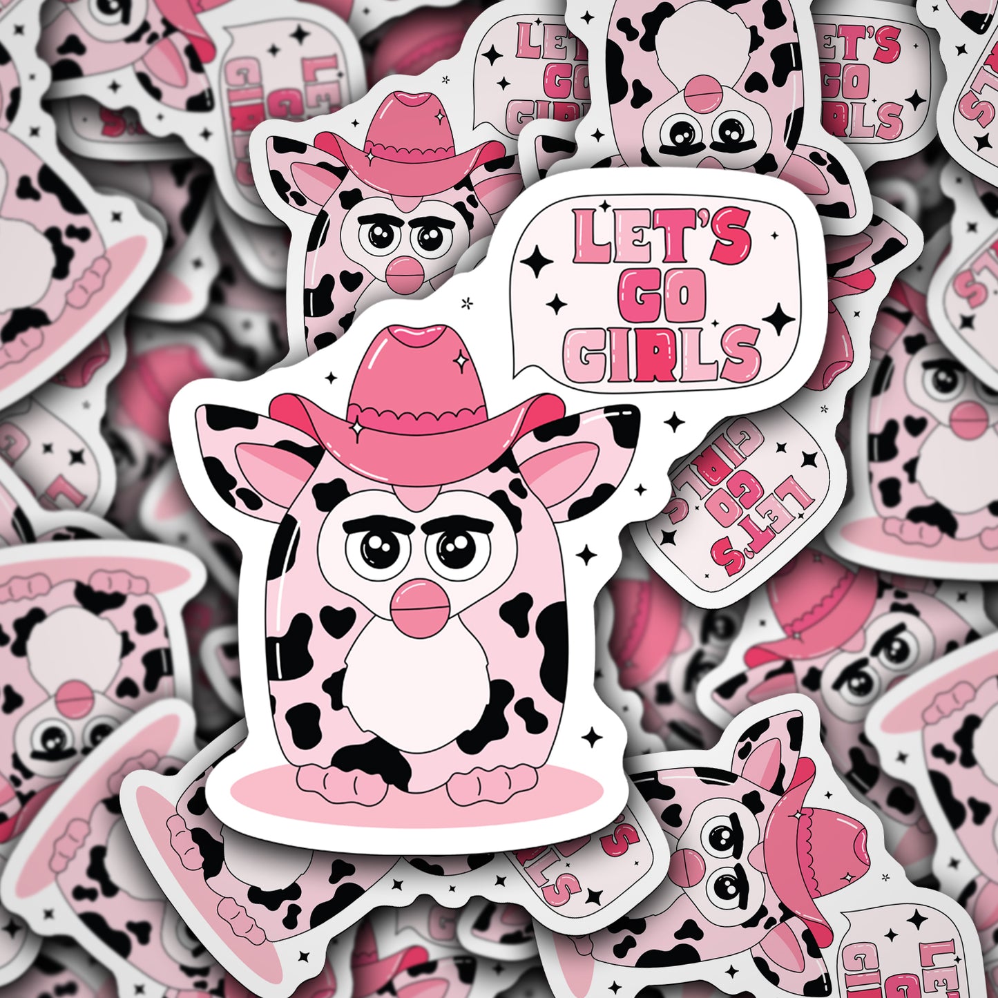 Vinyl Decal Y2K Toy Let's Go Girls