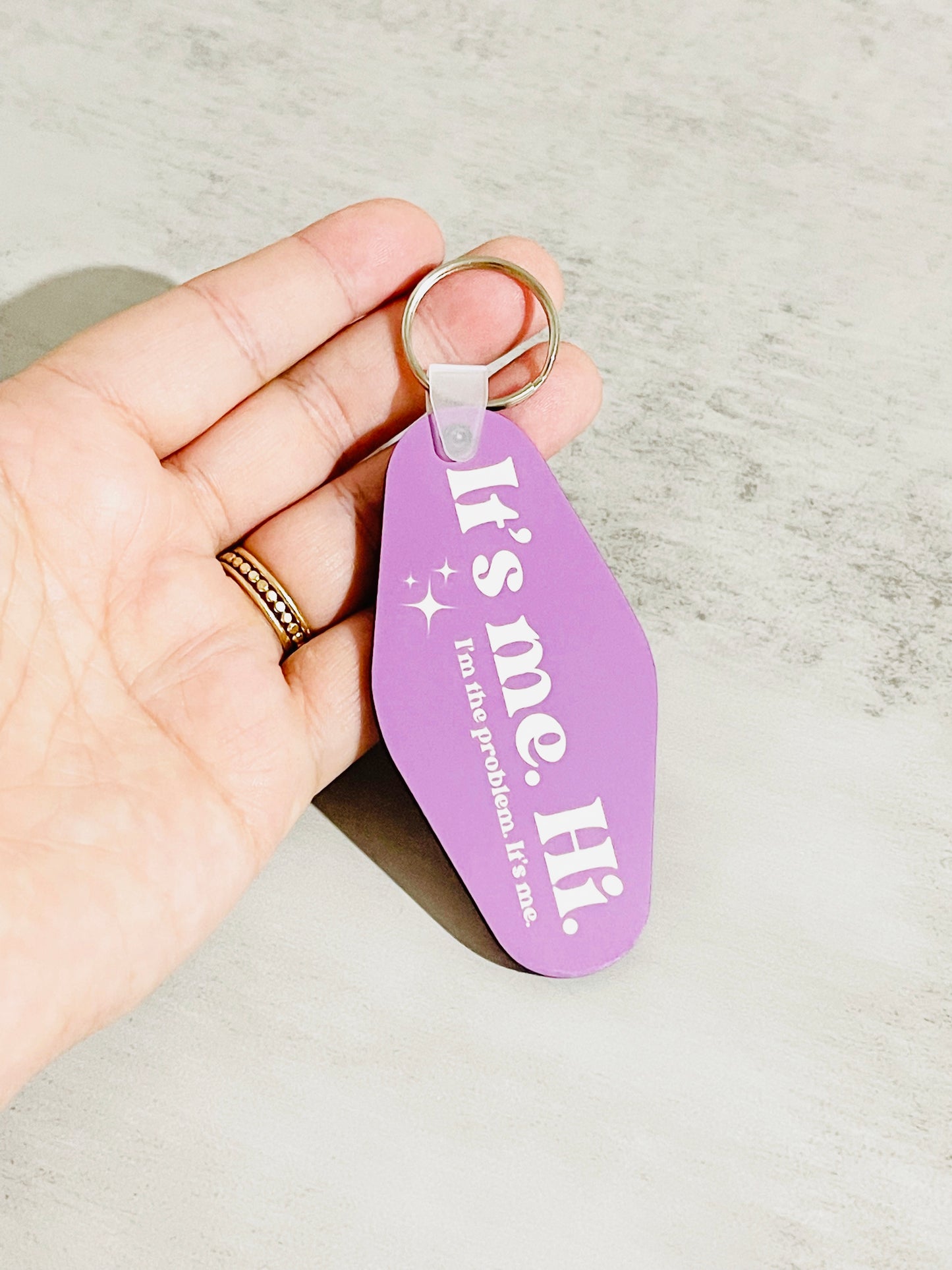Motel Style Keychain, It's Me Design