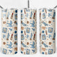 20 oz Skinny Tumbler, 1989 Icons Pattern