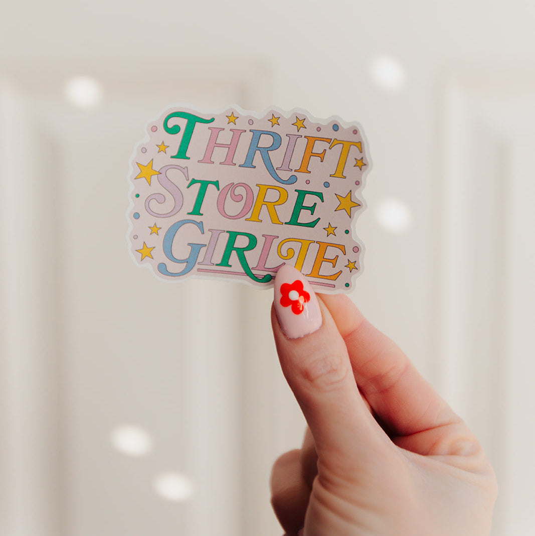 Vinyl Decal Thrift Store Girlie