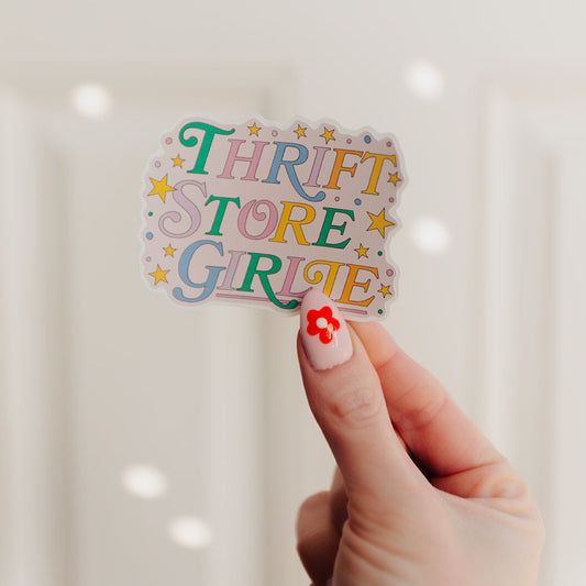 Vinyl Decal Thrift Store Girlie