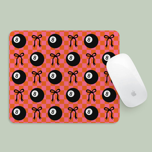 Mousepad 8 Ball and Checker Pattern