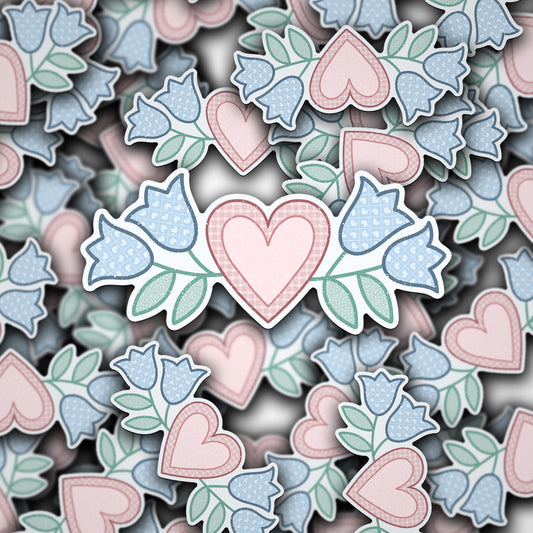 Vinyl Decal 90's Cottagecore Heart