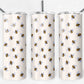 20 oz Skinny Tumbler, Cutesy Bees Pattern