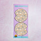 2 Car Coasters, Blue Ribbon Geese Pattern