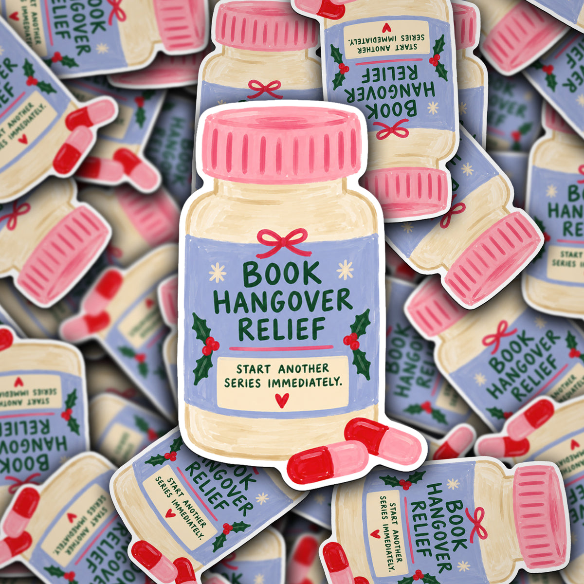 Vinyl Decal Book Hangover Relief