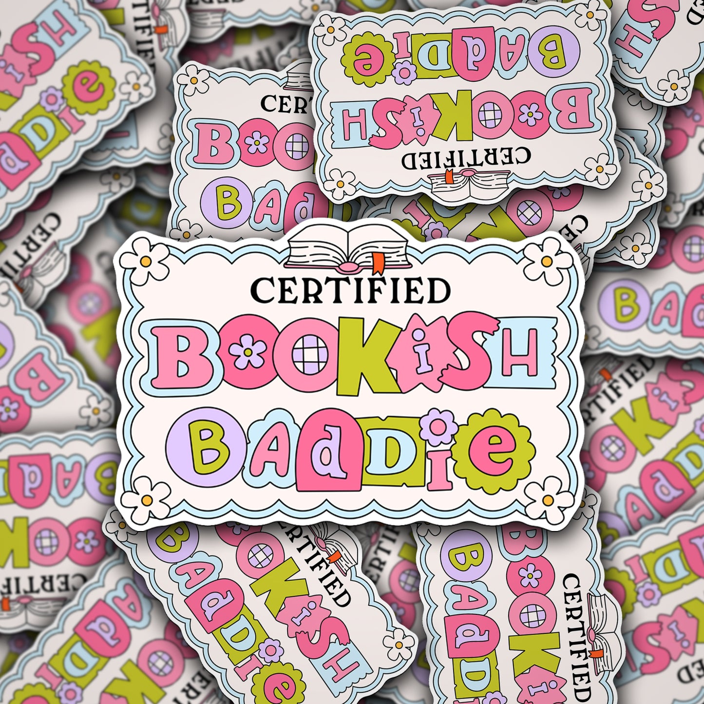 Vinyl Decal Certified Bookish Baddie