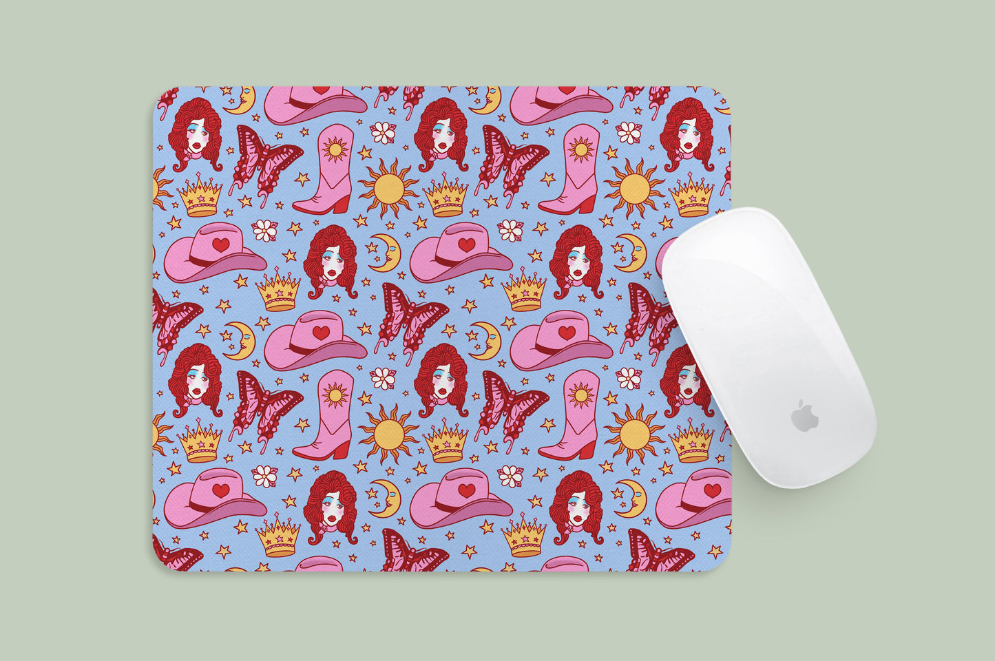 Mousepad Chappell Pink Pony Pattern