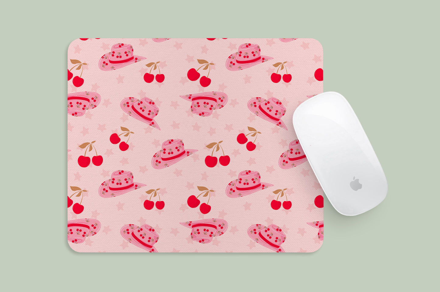 Mousepad Cherry Cowgirl Hat Pattern